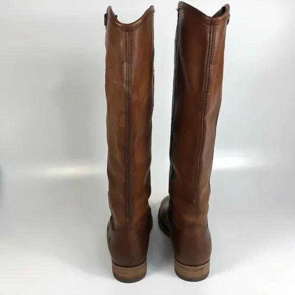 Frye Melissa 2 Leather Boots Womens Brown Riding Equestrian 3475449 - Picture 10 of 13